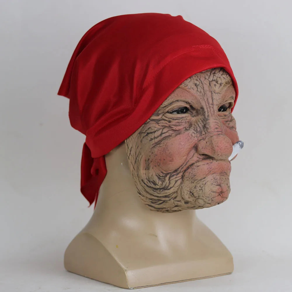 Masque Vieille Femme Réaliste – Latex Halloween