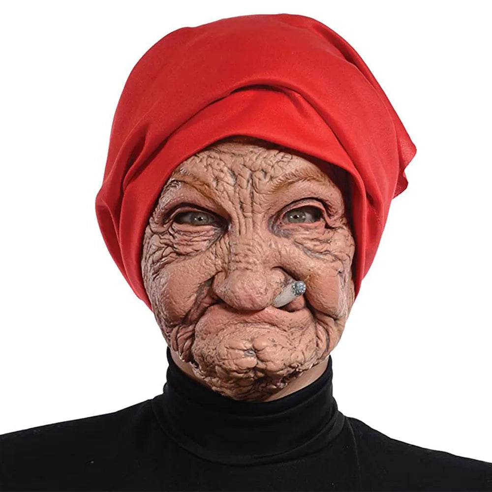 Masque Vieille Femme Réaliste – Latex Halloween